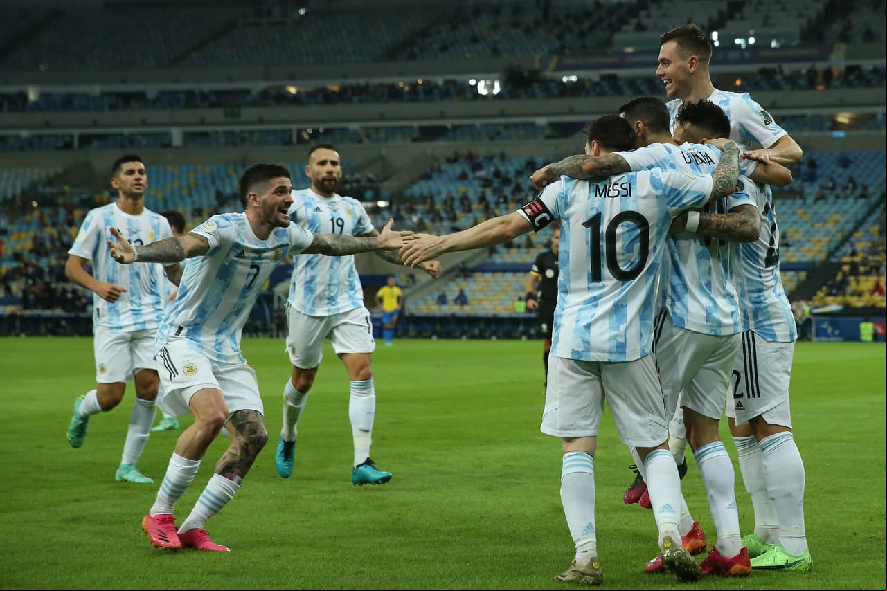 Con un gol de Ángel Di María el equipo argentino se impuso a Brasil con lo que se convirtió en campeón de la Copa América.