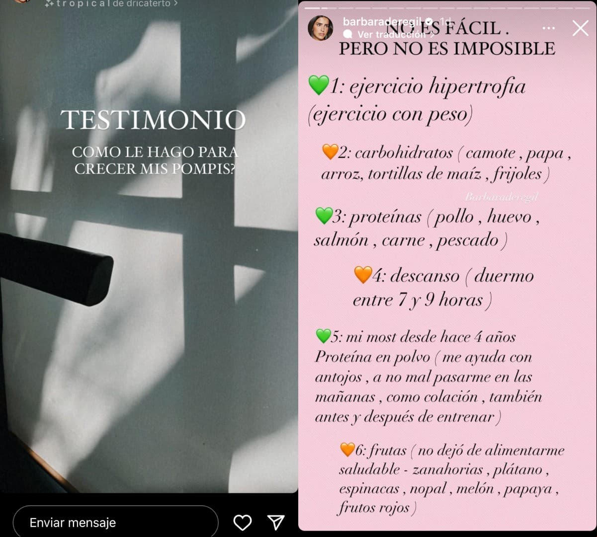 Bárbara de Regil y su testimonio para unos glúteos fuertes.