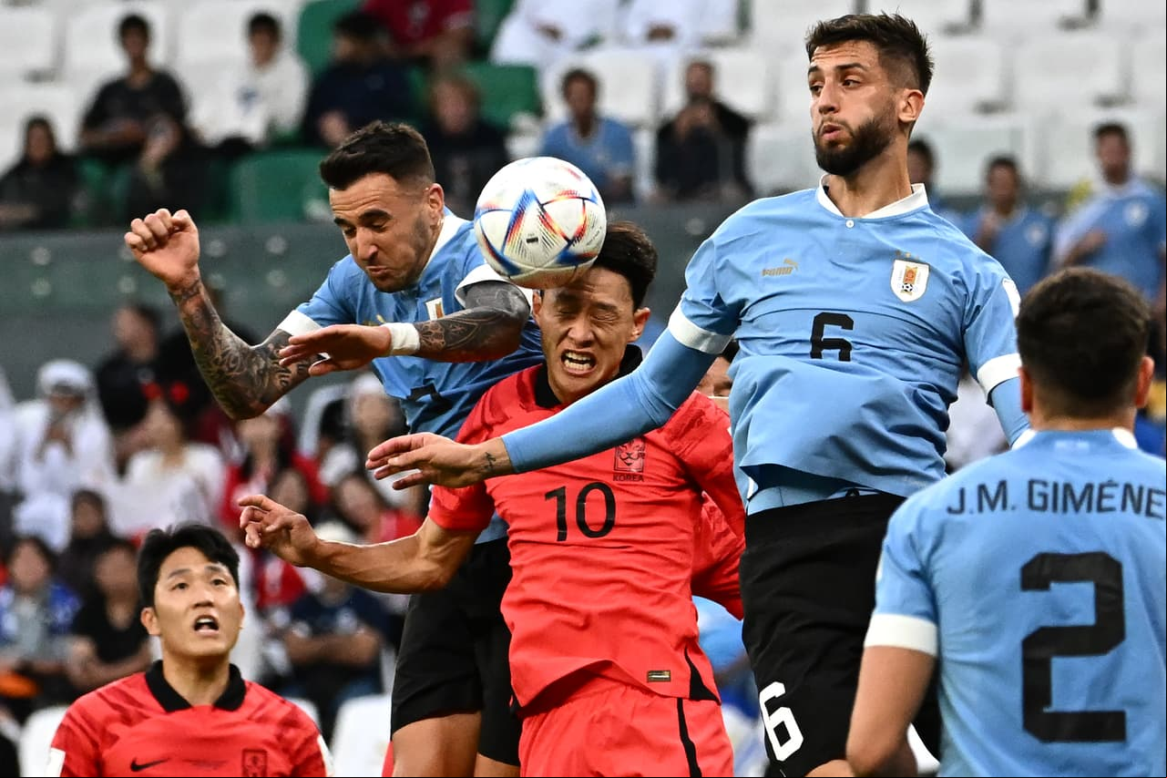 Uruguay y Corea del Sur empataron 0-0 en su debut en el Mundial Qatar 2022.