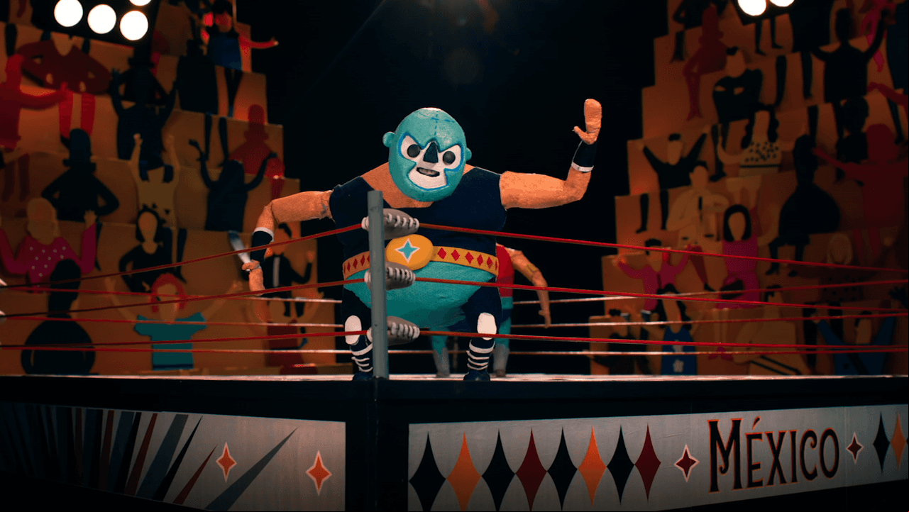 Para los promos de Vive México se utilizó la técnica de animación 'stop motion'