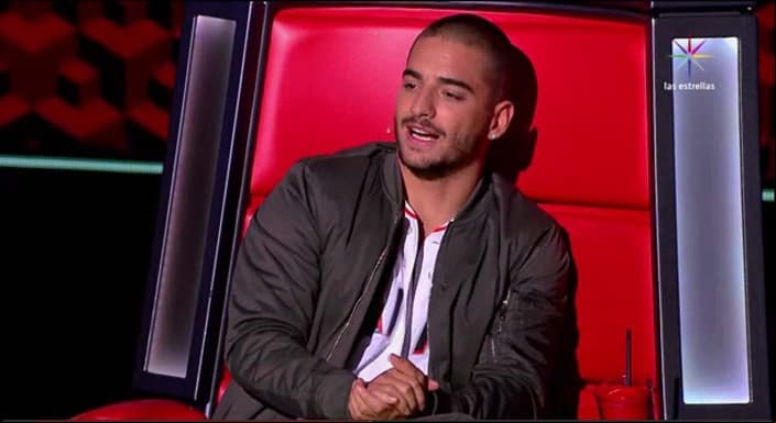 Maluma en el primer programa de las audiciones de La Voz Kids