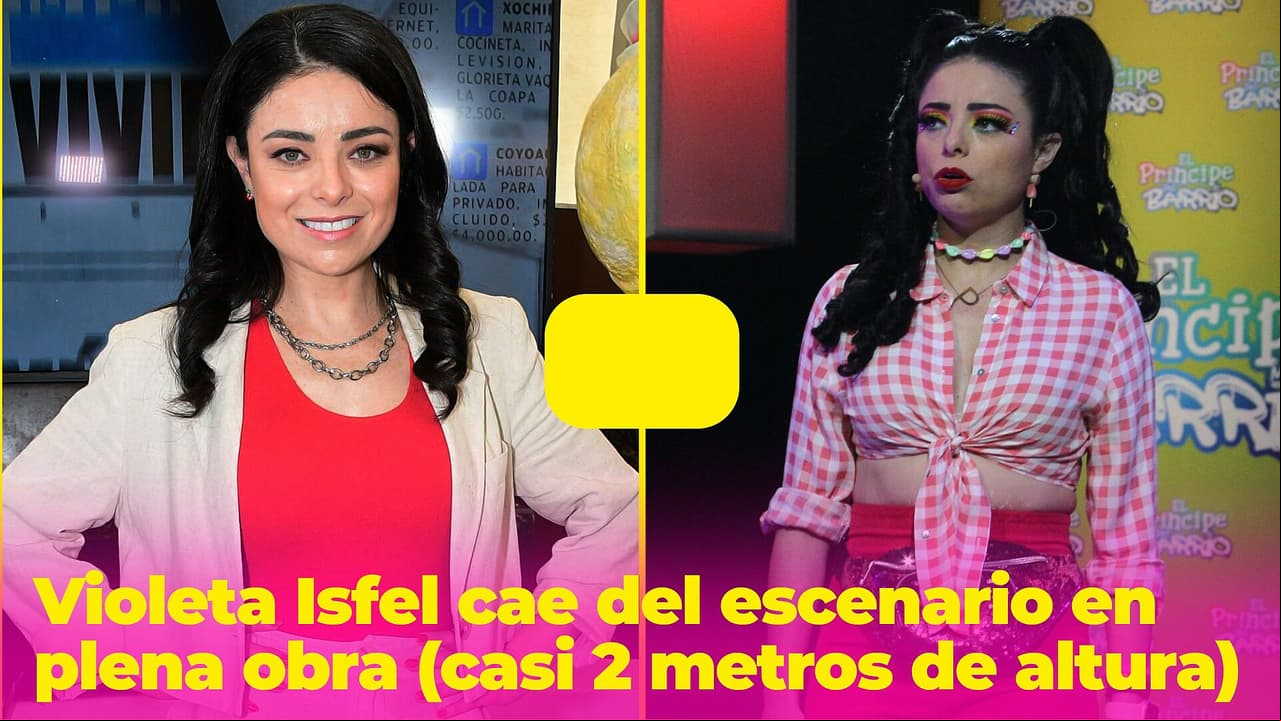 En video: Violeta Isfel cae del escenario mientras daba una función