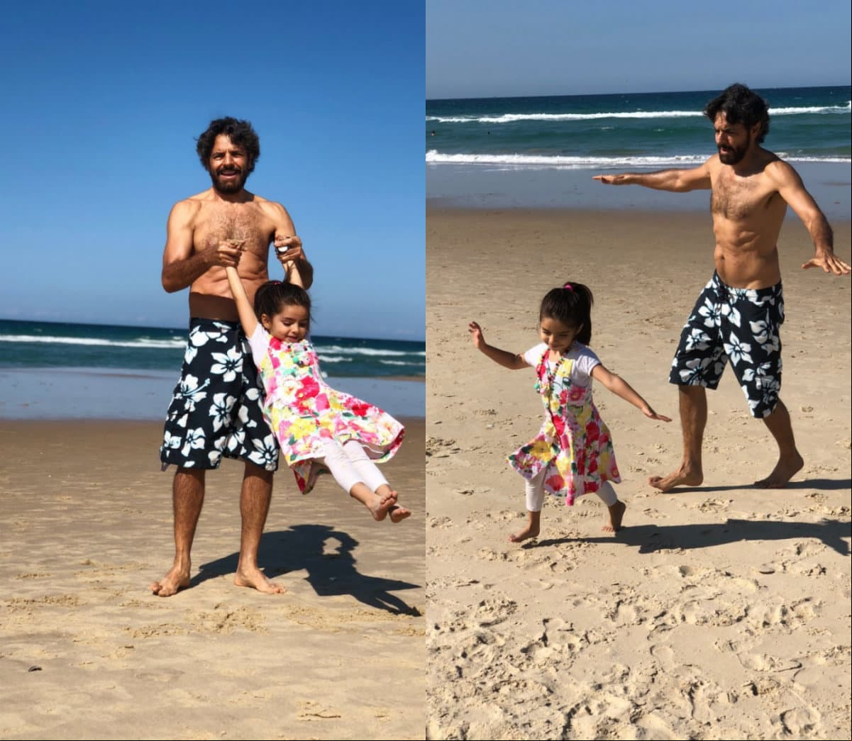 Eugenio Derbez disfrutó de un fin de semana en la playa con su hija Aitana