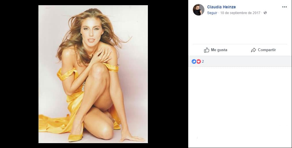 Claudia Heinze fue una modelo de importantes diseñadores mexicanos