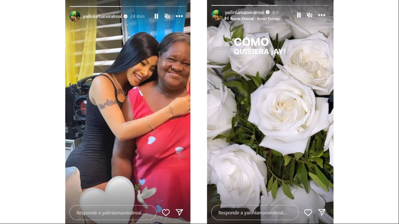 Yailin compartió estas Historias en Instagram.