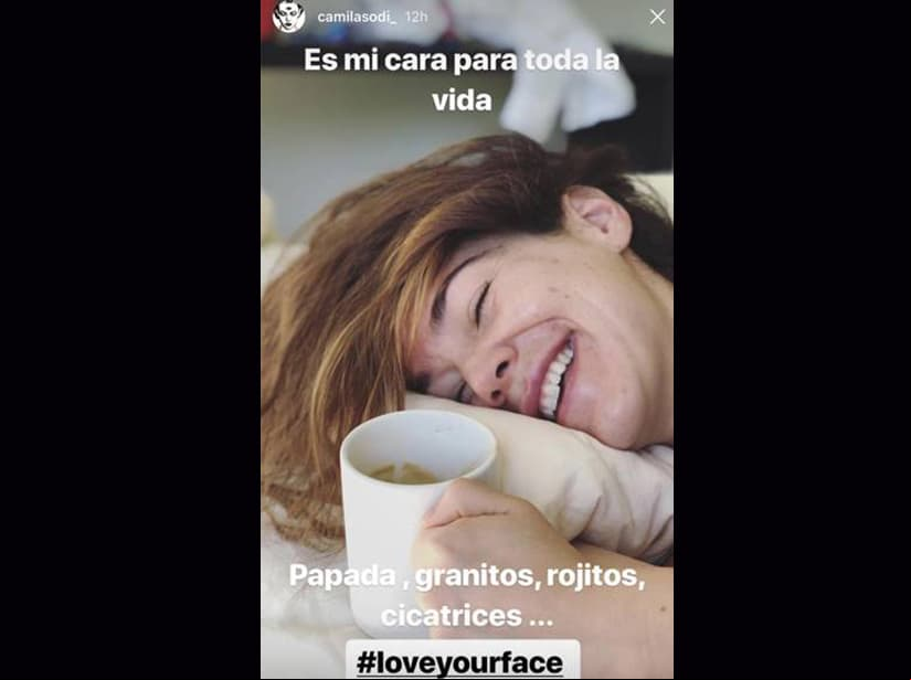 Camila Sodi publica fotografía sin maquillaje