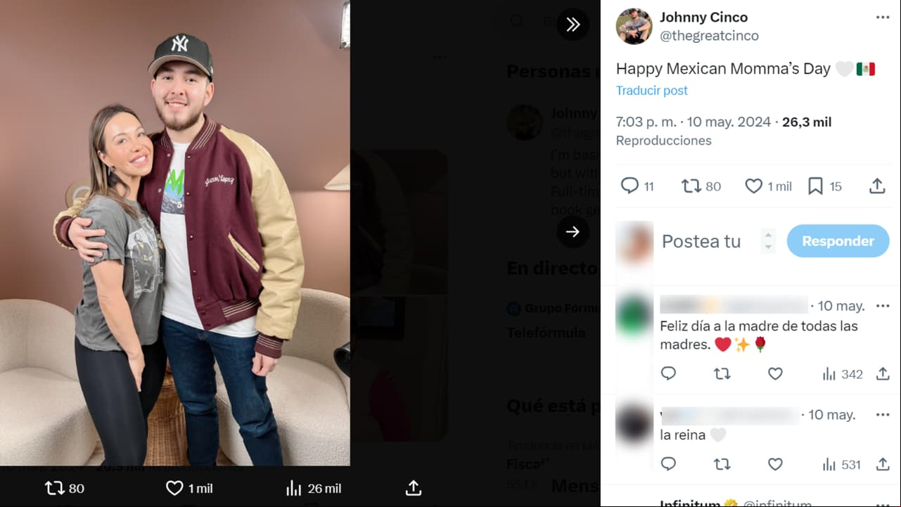 En esa misma publicación incluyó esta foto con su hermana Chiquis, a quien considera como una segunda madre.