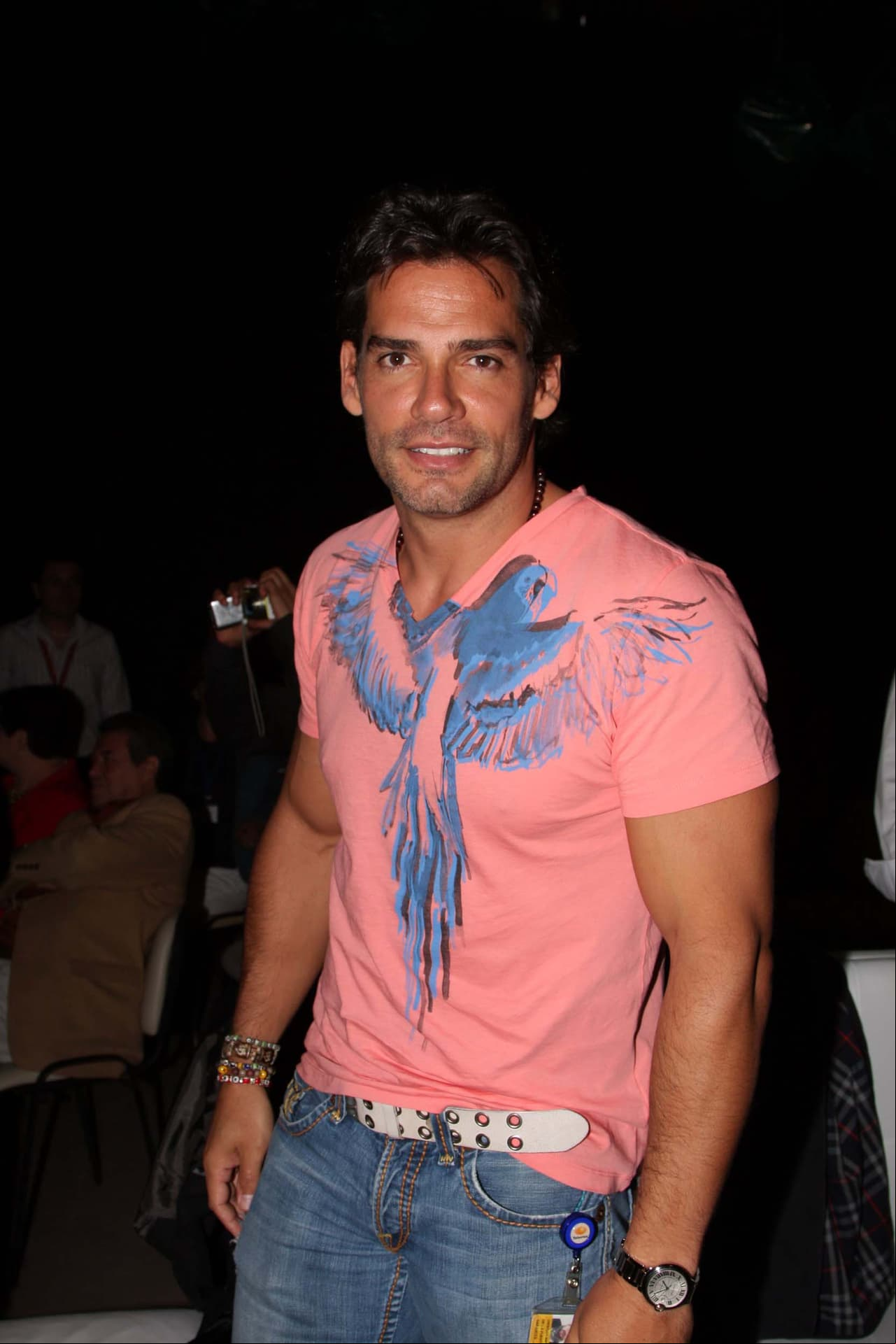 El actor chileno Cristian de la Fuente durante el final de la telenovela "Amor Bravio", evento realizado en el foro 10 de Televisa San Angel, en la Ciudad de México el Domingo 21 de Octubre.