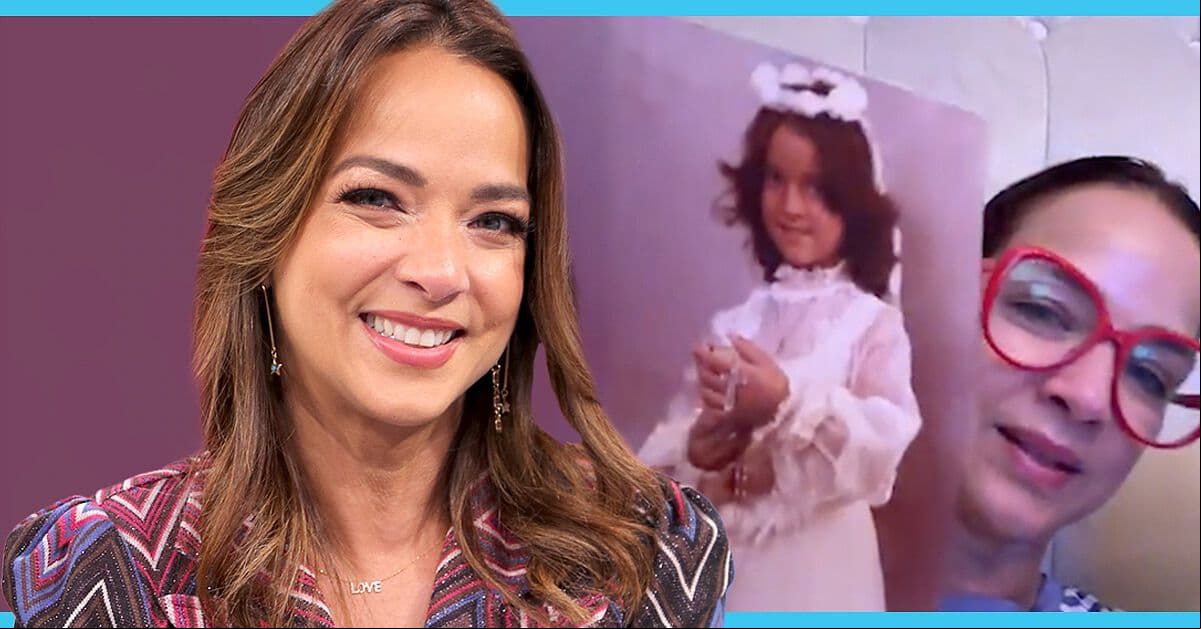 Adamari López presume que es idéntica a Alaïa en fotografía de su infancia