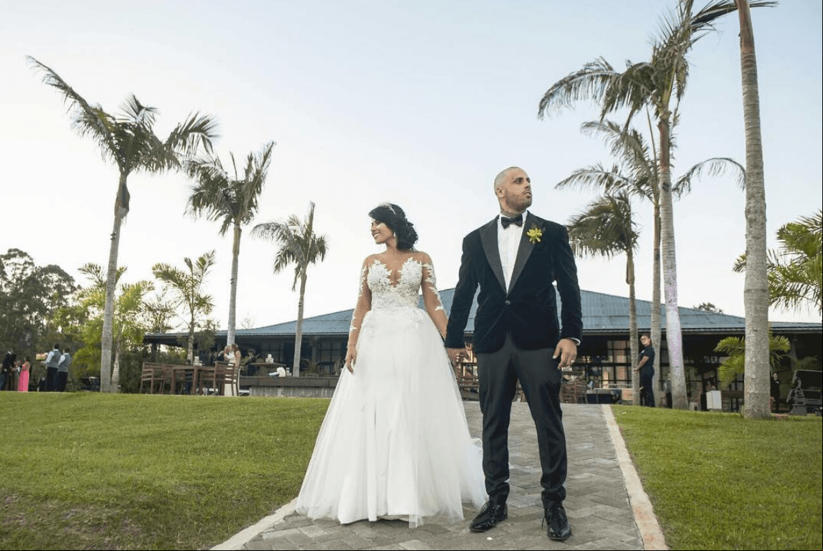 Nicky Jam en la celebración de su boda