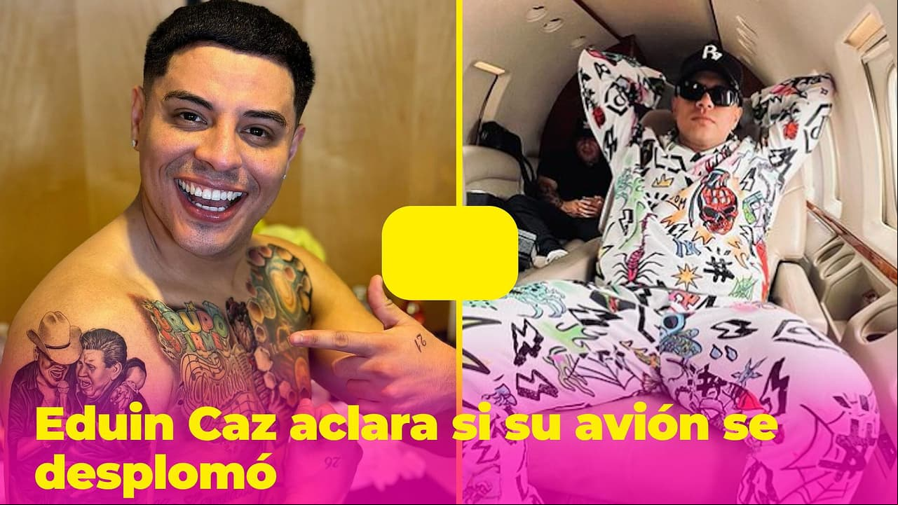 Eduin Caz aclara si su avión se cayó en pleno vuelo