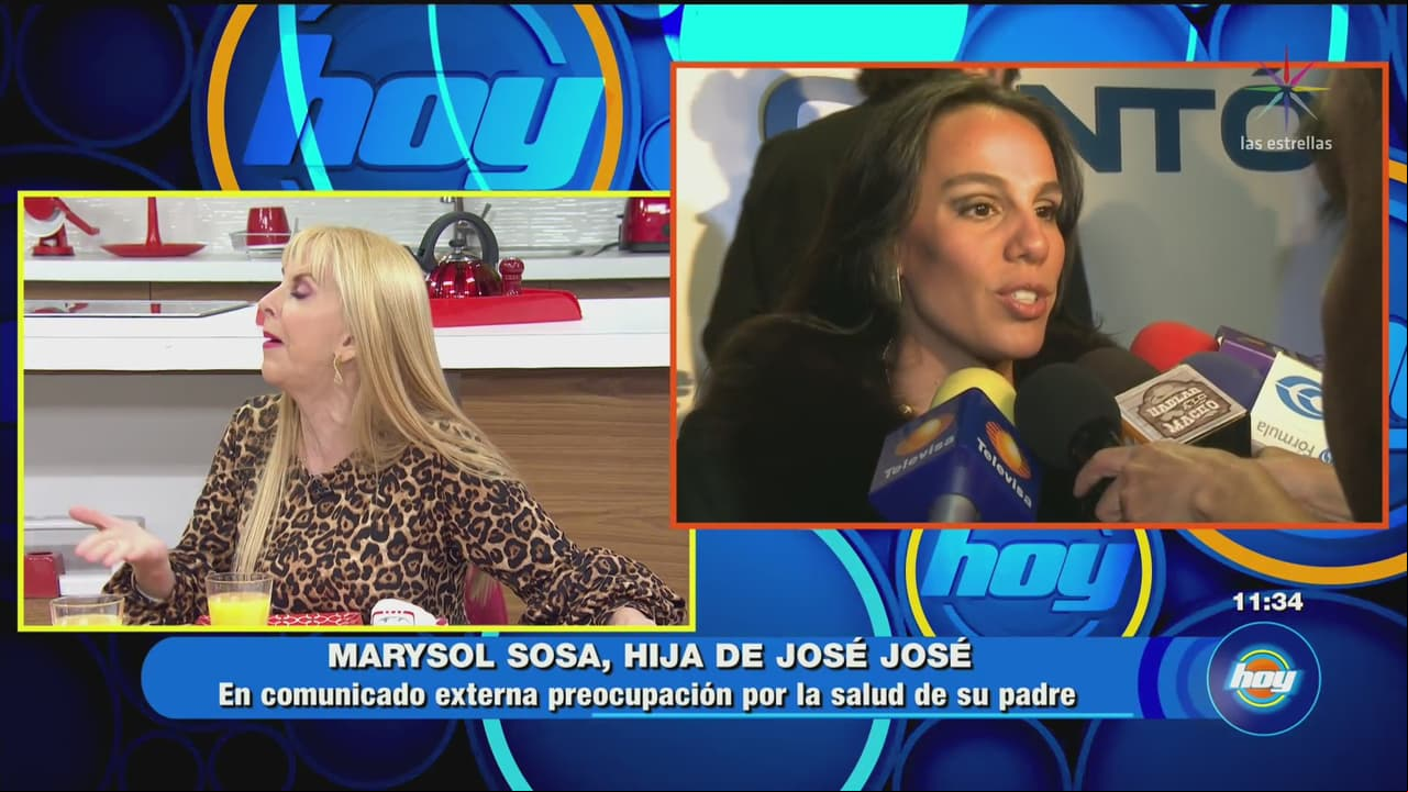 Hija de José José, preocupada por su padre