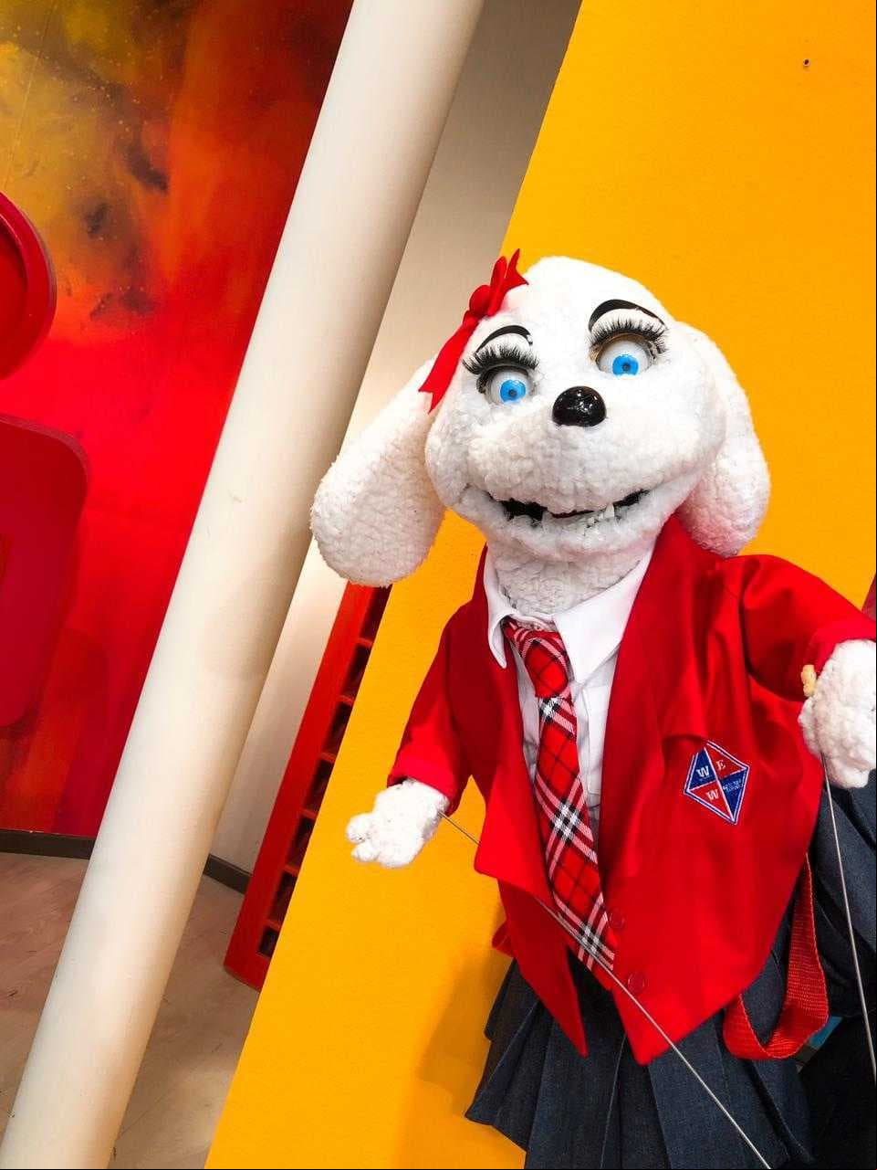 La perrita ‘Chenchi’ también se disfrazó como una alumna de Elite Way School y algunos fans dijeron que podría ser parte de Rebelde.