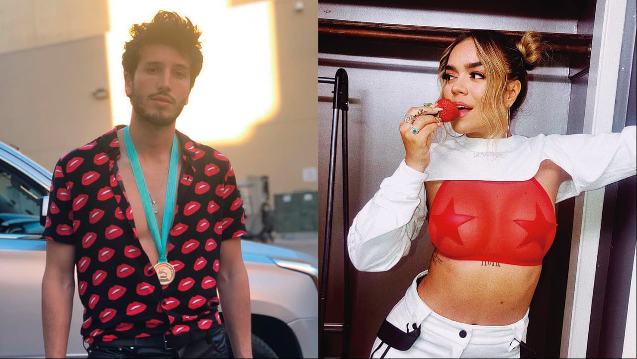 Karol G manoseó a Sebastián Yatra durante una entrevista en los Latin Grammy