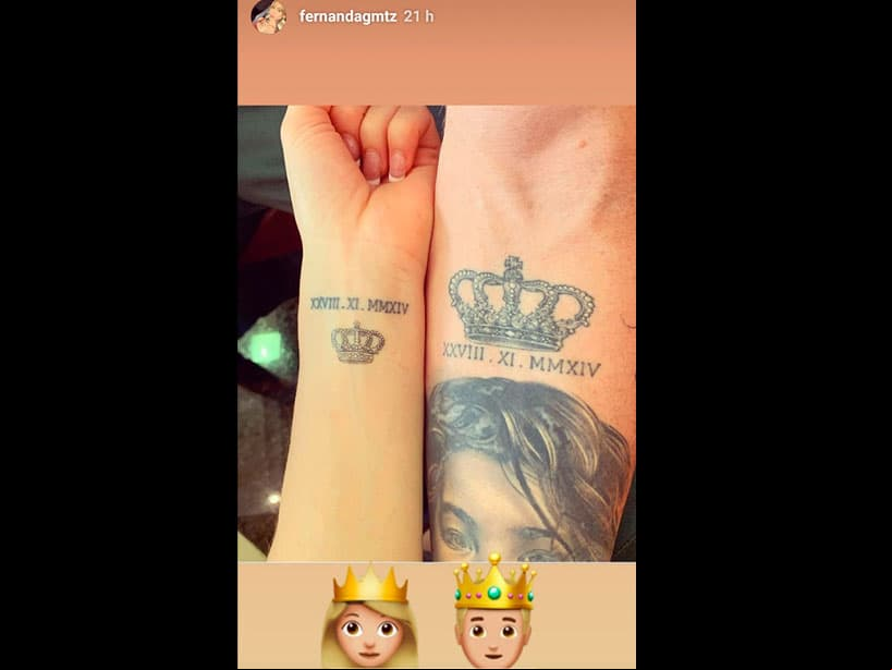 Fernanda Gómez y Saúl ‘Canelo’ Álvarez se realizan el mismo tatuaje