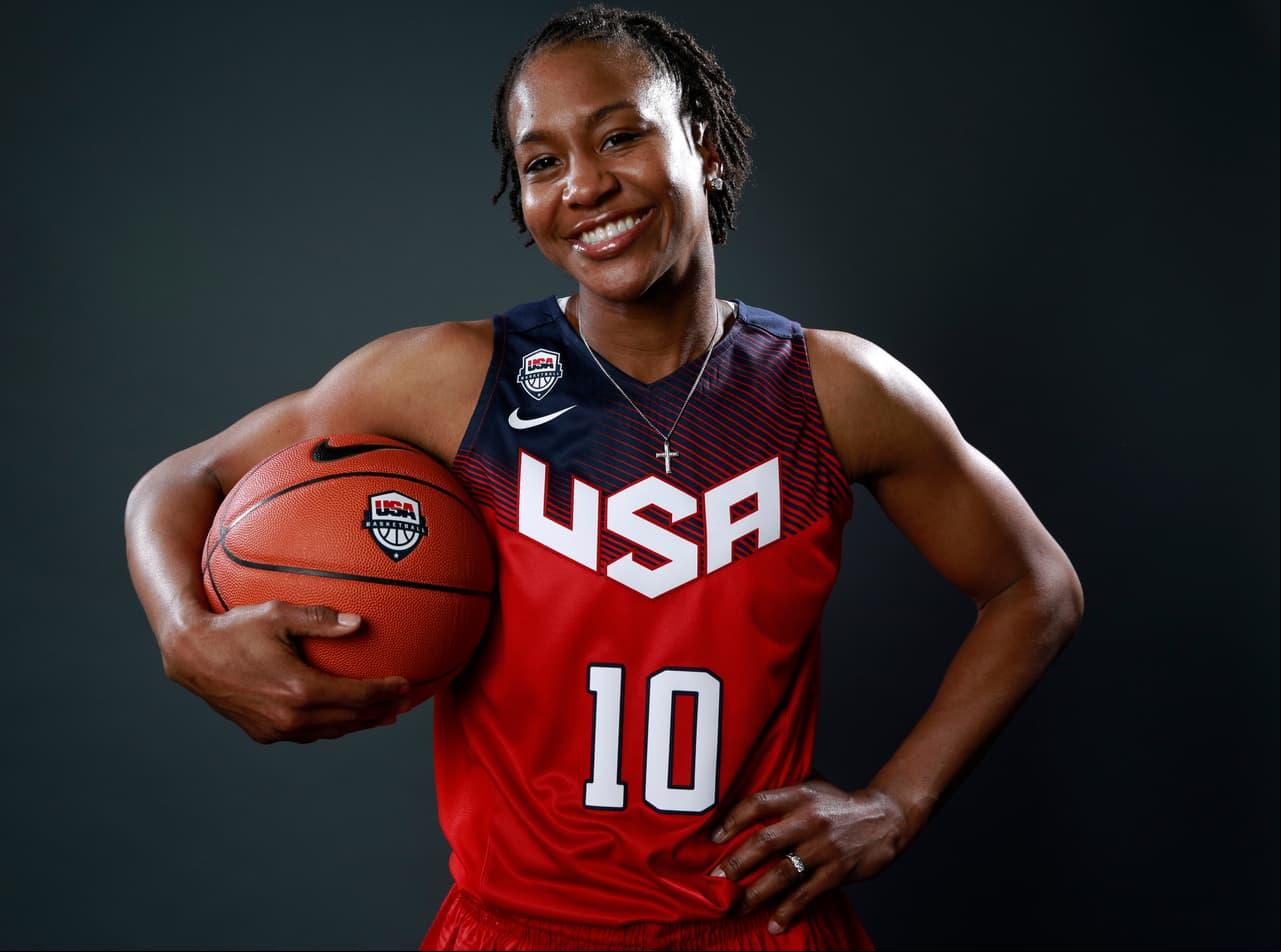 Tamika Catchings vs. Mike Conley Jr. Ella es la máxima anotadora de la WNBA, mientras que Conley es ambidiestro.
