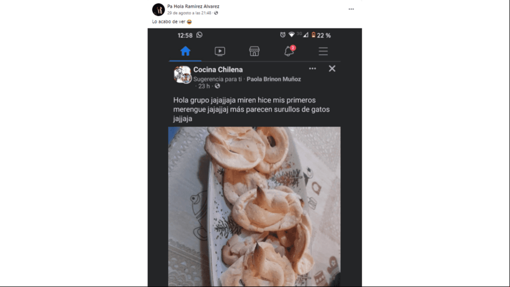 Merengues con forma extraña