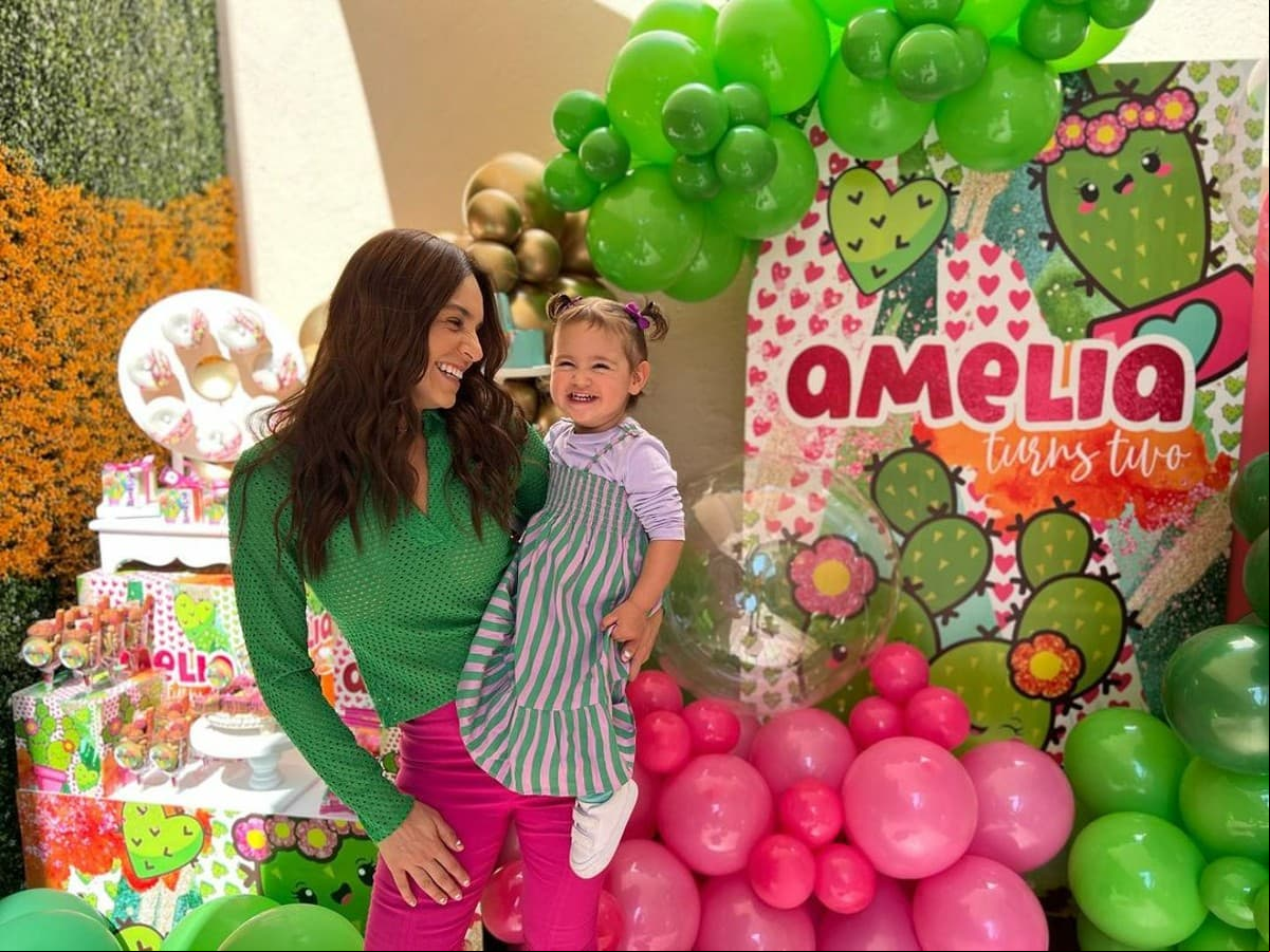 Tania Rincón y la fiesta de cumpleaños de su hija con temática de nopales