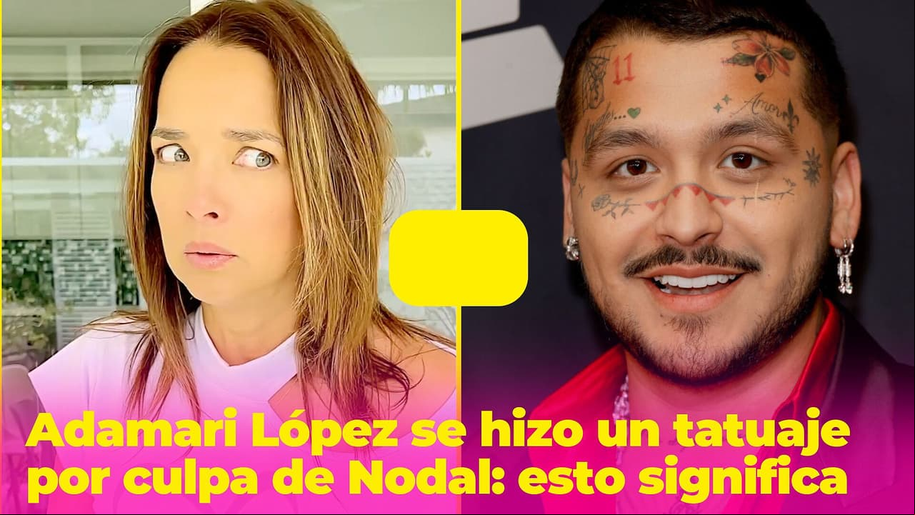 Adamari López se hizo un tatuaje en honor a su hija y el tatuador fue Christian Nodal
