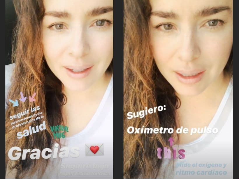Danna García sale del hospital.