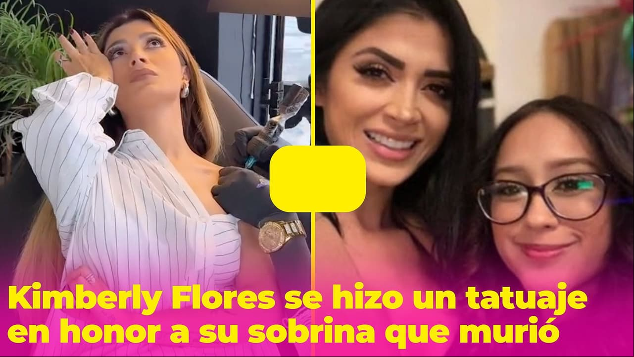 Kimberly Flores se tatúa en honor a su sobrina fallecida: "Lo tendré conmigo siempre"