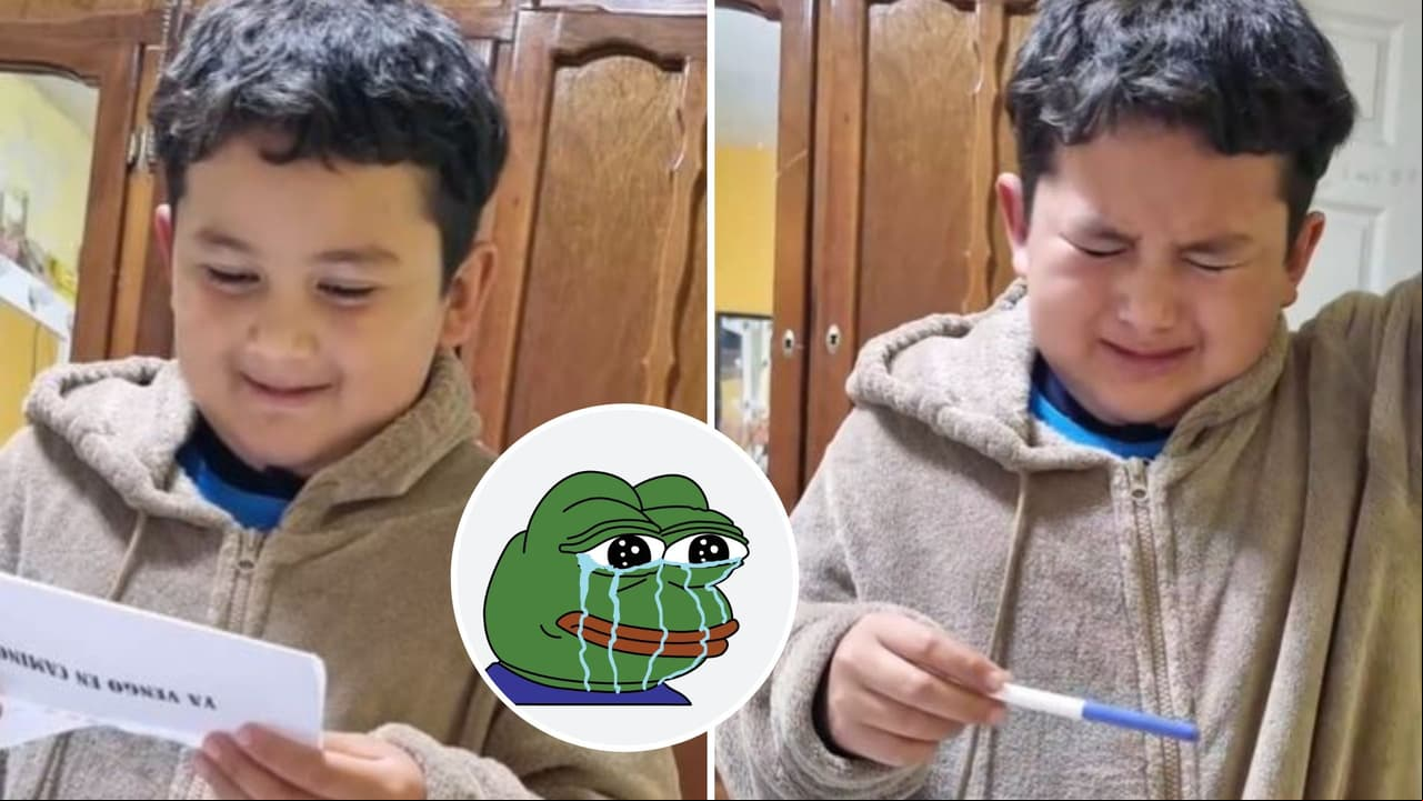 Niño se entera que tendrá un hermanito y su reacción confunde a internautas