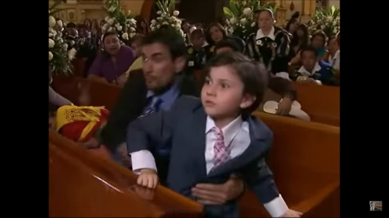 El pequeño tenía tan solo ocho años cuando dio vida al hijo de ‘Alonso Peñalvert’, papel de David Zepeda.