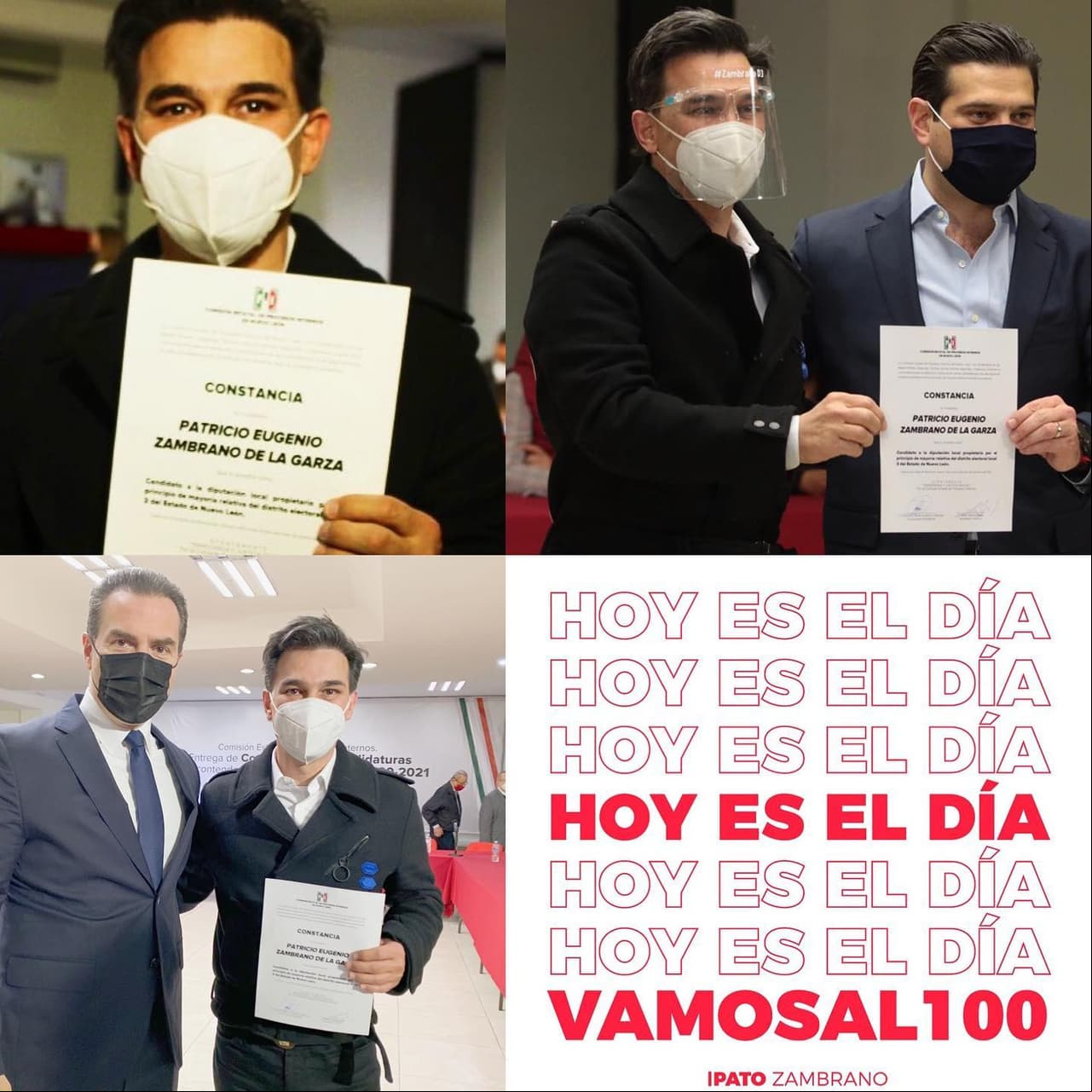 En semanas recientes, el exparticipante del reality show 'Big Brother' Patricio Zambrano reveló su registro como candidato a la diputación federal del Distrito 3 de Monterrey, Nuevo León. Su contienda será con el Partido Revolucionario Institucional (PRI). "Recibí mi constancia de candidato ciudadano al distrito 3 de Monterrey (....)", escribió el regiomontano.