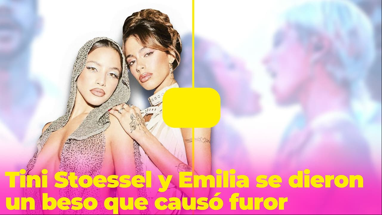 Tini Stoessel besó a Emilia al estilo Britney y Madonna en Premio Lo Nuestro 2024: causaron furor