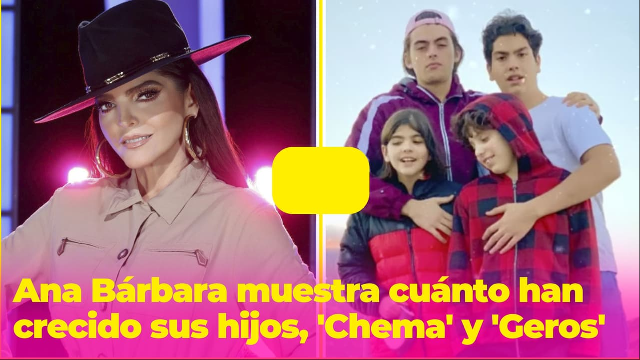 Ana Bárbara compartió un día con sus hijos menores y así han crecido