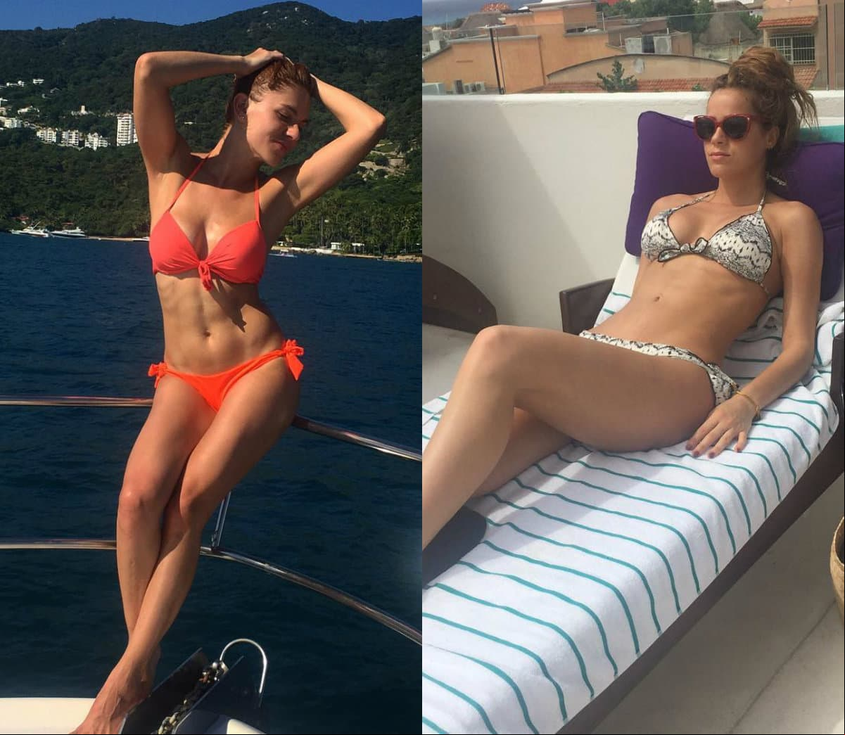Sus cuerpos son producto de arduas rutinas de ejercicio y de una dieta balanceada