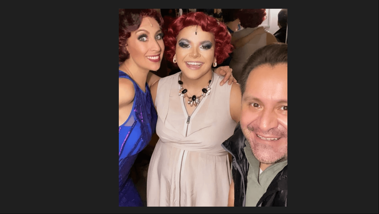 Lucerito Mijares luciendo cabello pelirrojo