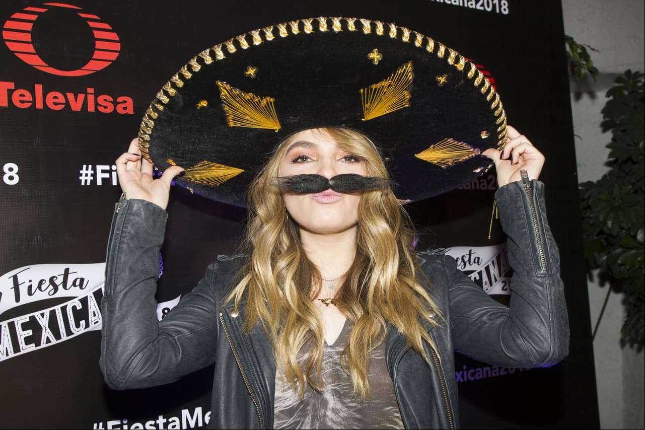Sofía Castro se divirtió como niña durante la Fiesta Mexicana 2018.