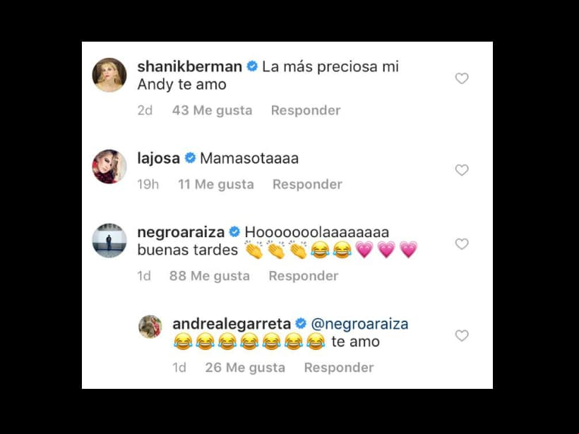 Famosos reaccionan ante la belleza de Andrea Legarreta