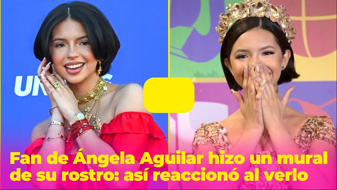 Fan de Ángela Aguilar hizo un impresionante mural de su rostro: así reaccionó la artista al verlo