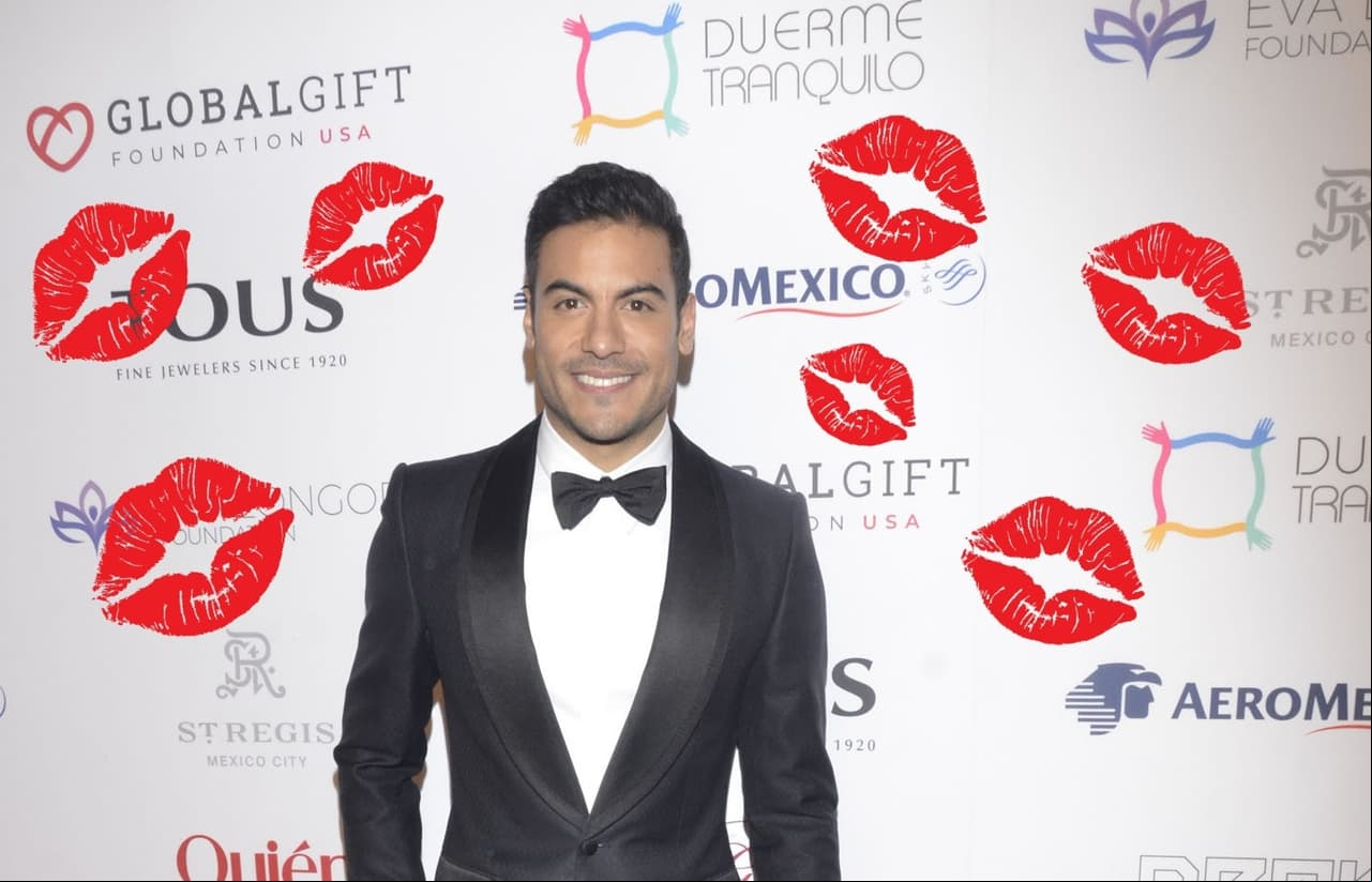 Carlos Rivera subasta beso frente a su novia en la Global Gift Gala