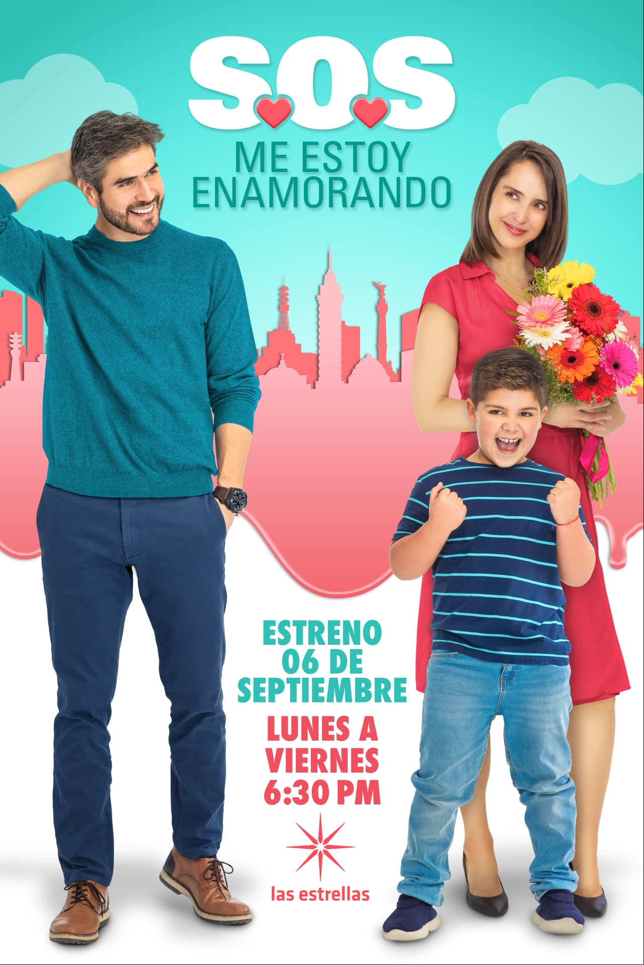Todo está listo para el gran estreno de ‘S.O.S. Me estoy enamorando’, la nueva telenovela de la productora Lucero Suárez que llegará a tu pantalla el próximo lunes 6 de septiembre a las 6:30 p.m. por Las Estrellas.