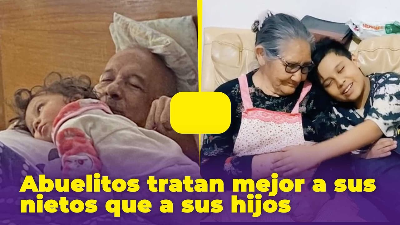 Abuelitos tratan mejor a sus nietos que a sus hijos y lo demuestran en trend de TikTok