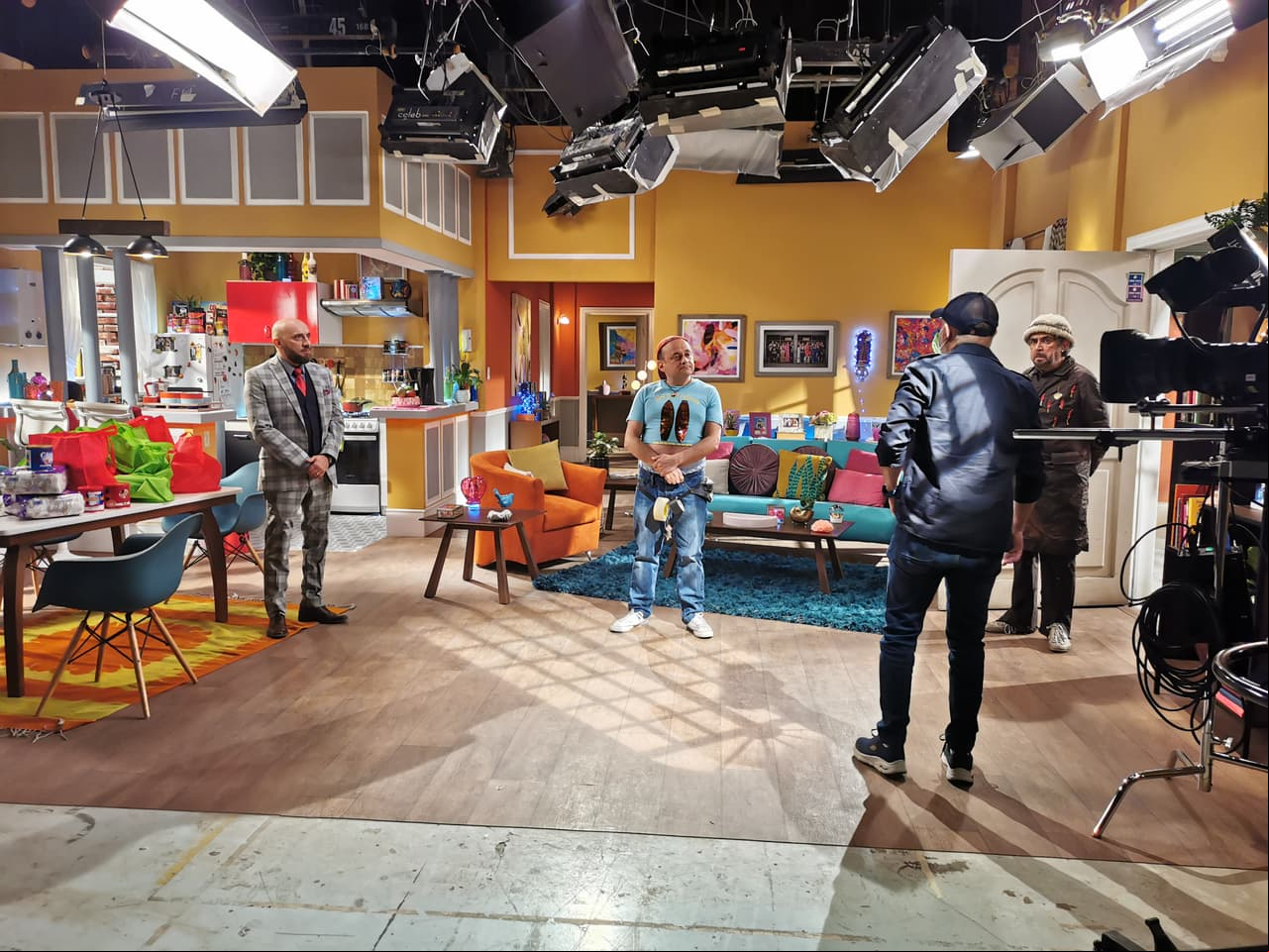 Así lució el foro durante el primer día de grabaciones este 25 de enero.