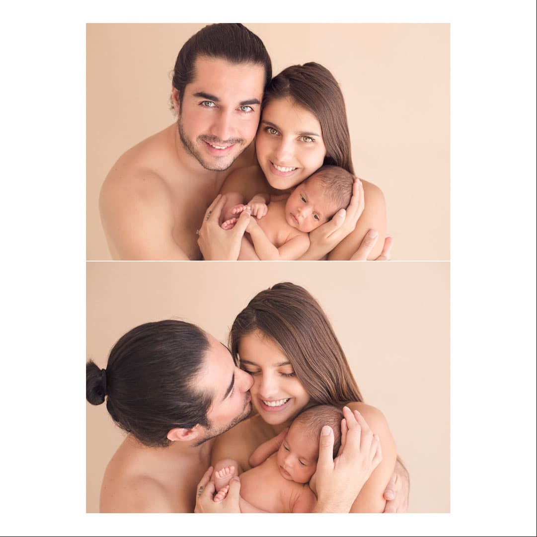Para celebrar los tres meses de vida de Marcelo, Michelle compartió algunas imágenes de una sesión de fotos que tuvo con su familia.