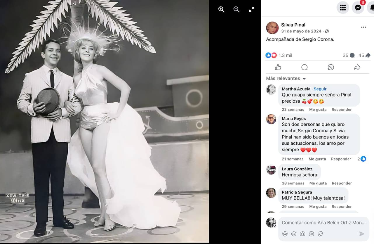 Sergio Corona y Silvia Pinal.