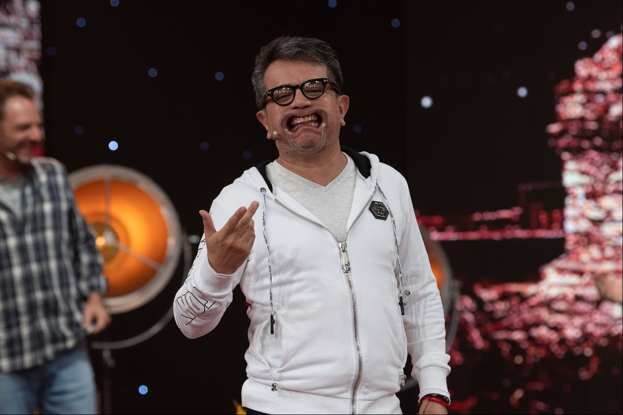 Freddy se veía muy chistoso con este aparato en la boca que usó en 'Habla Bien'.