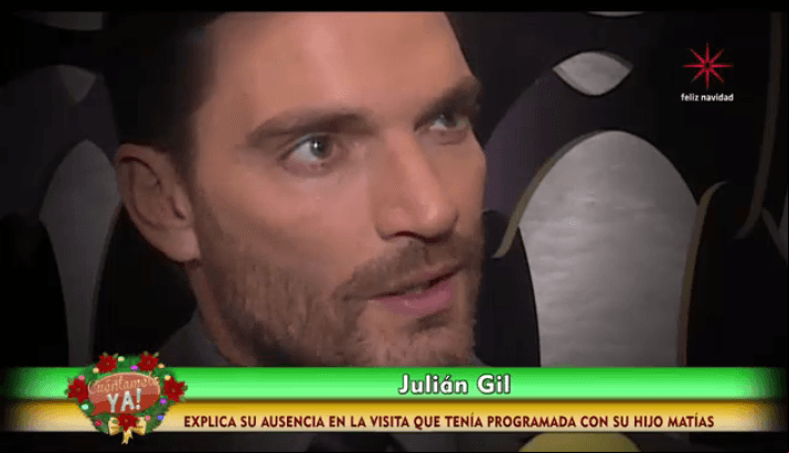 Julián Gil explica sus ausencias con su hijo Matías