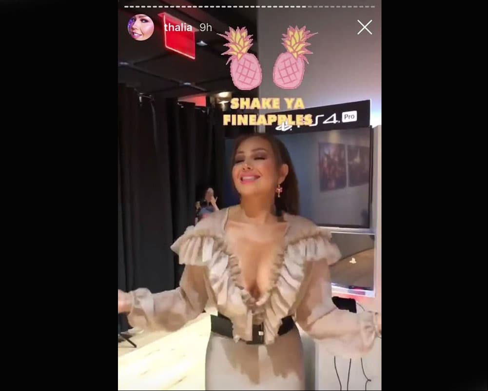 Thalía presumió sexy figura