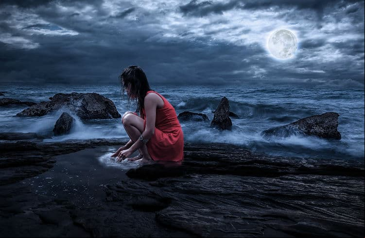 Ritual de la superluna azul de sangre