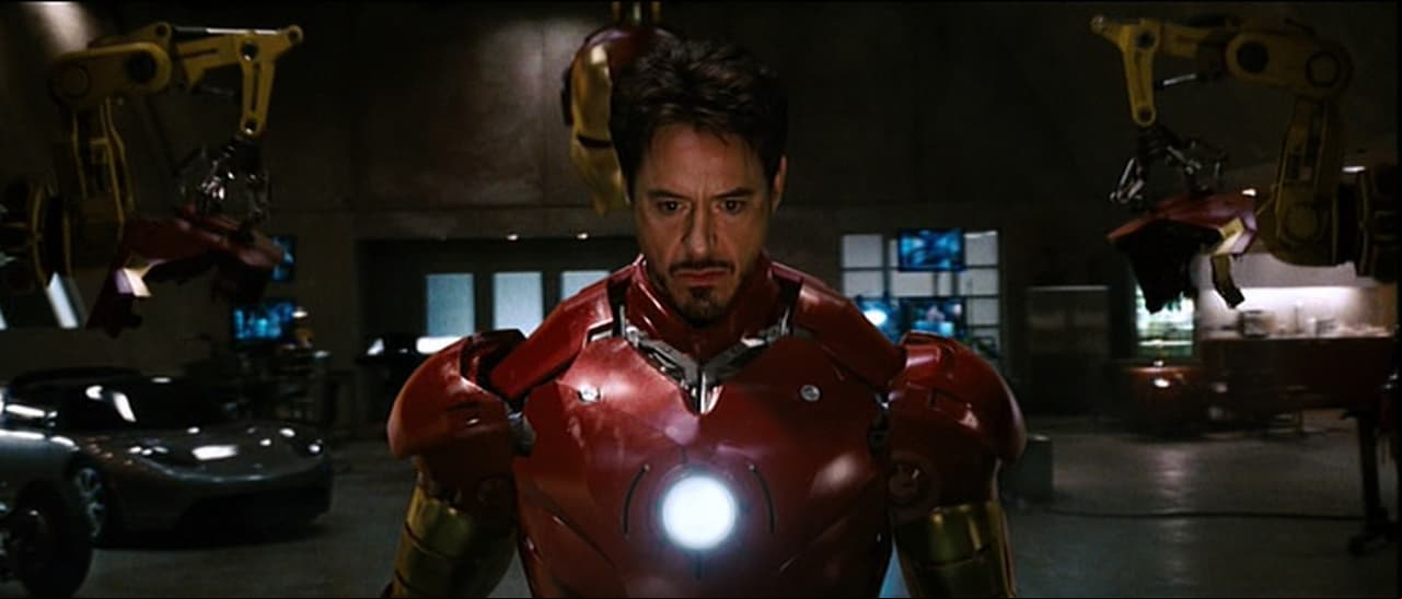 Robert Downey Jr. en la película 'Iron Man'