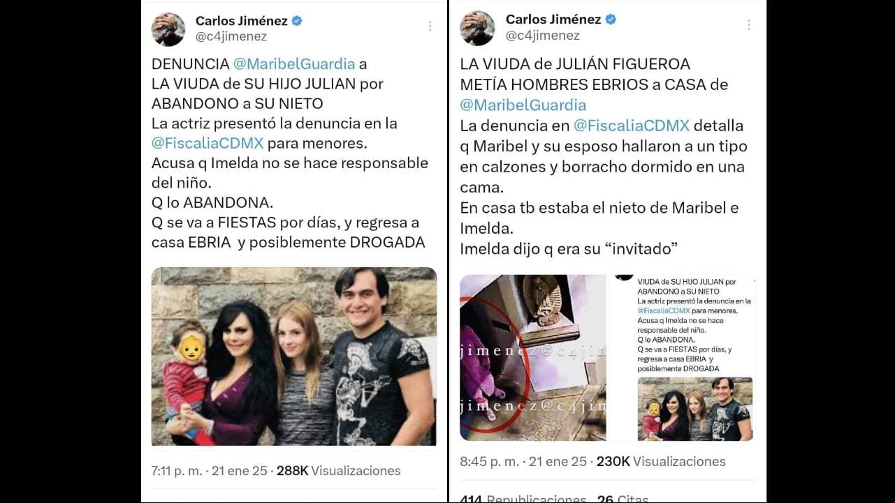Destapan de qué acusa Maribel Guardia a su nuera Imelda Tuñón
