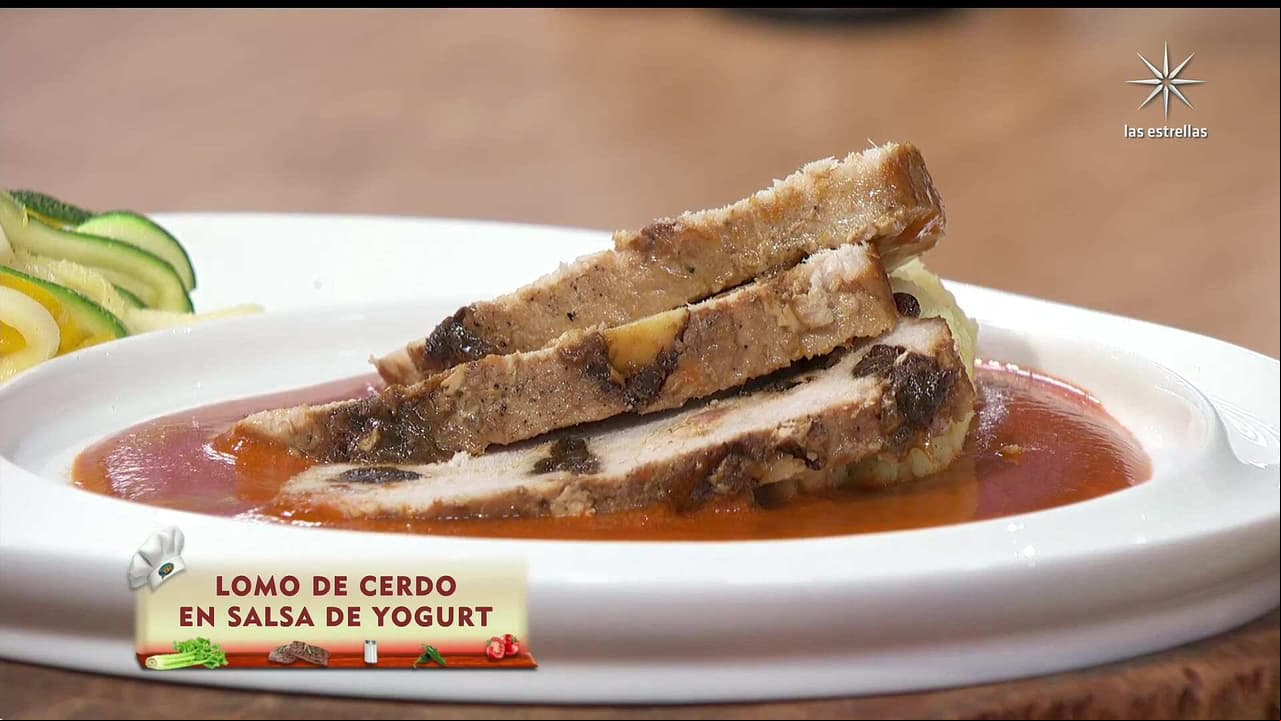 Receta original del Chef Omar Sandoval: ‘Lomo de cerdo en salsa de yogur’