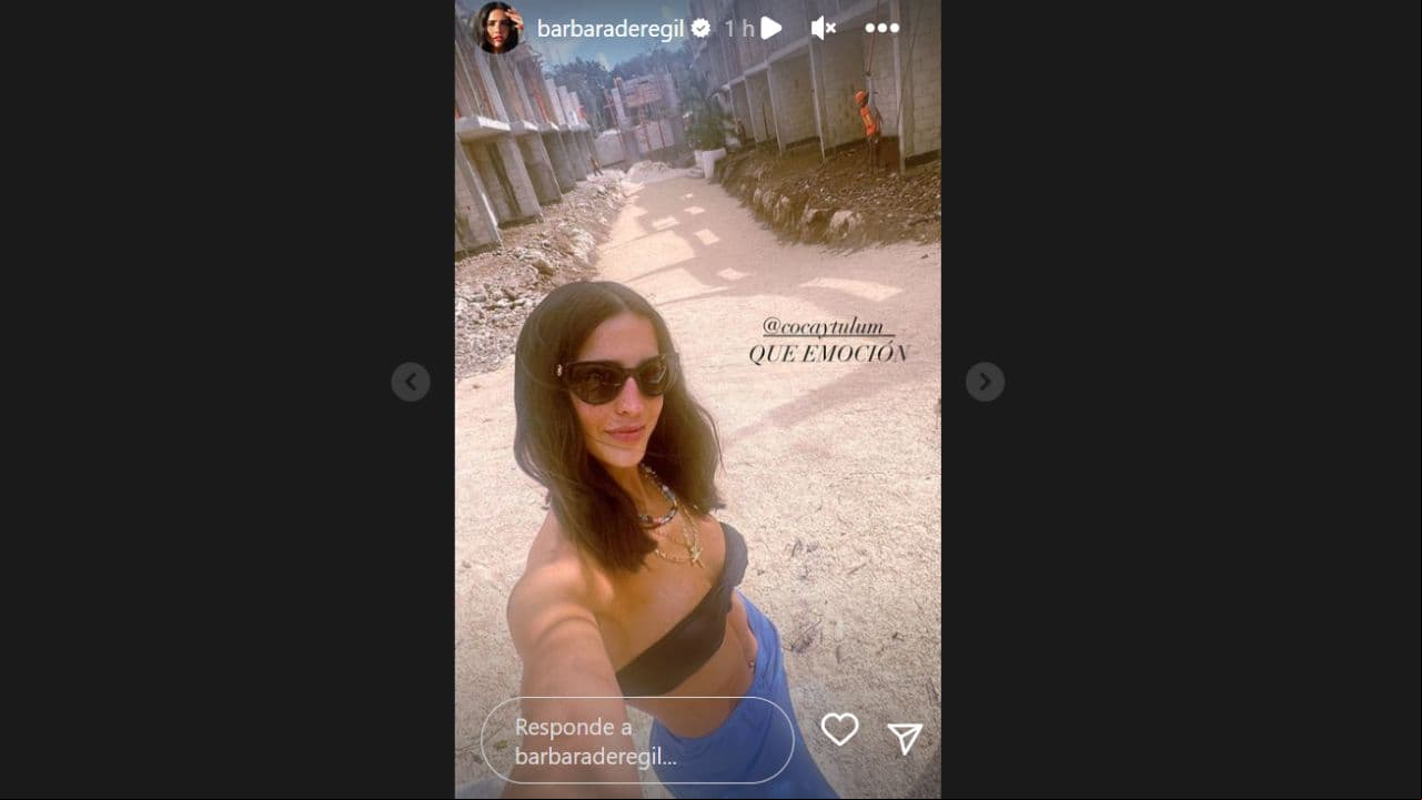 Bárbara de Regil muestra el lugar donde tendrá su nuevo hogar en Tulum