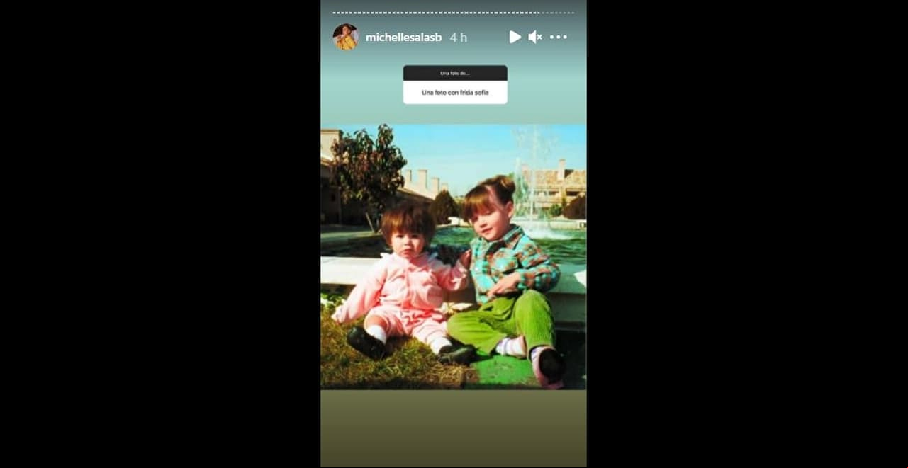 Michelle Salas no dio detalles sobre cuándo ni dónde fue tomada la foto.